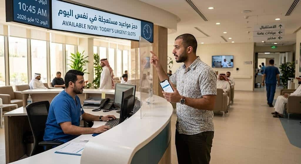 هل يمكن حجز موعد مستعجل في نفس اليوم؟