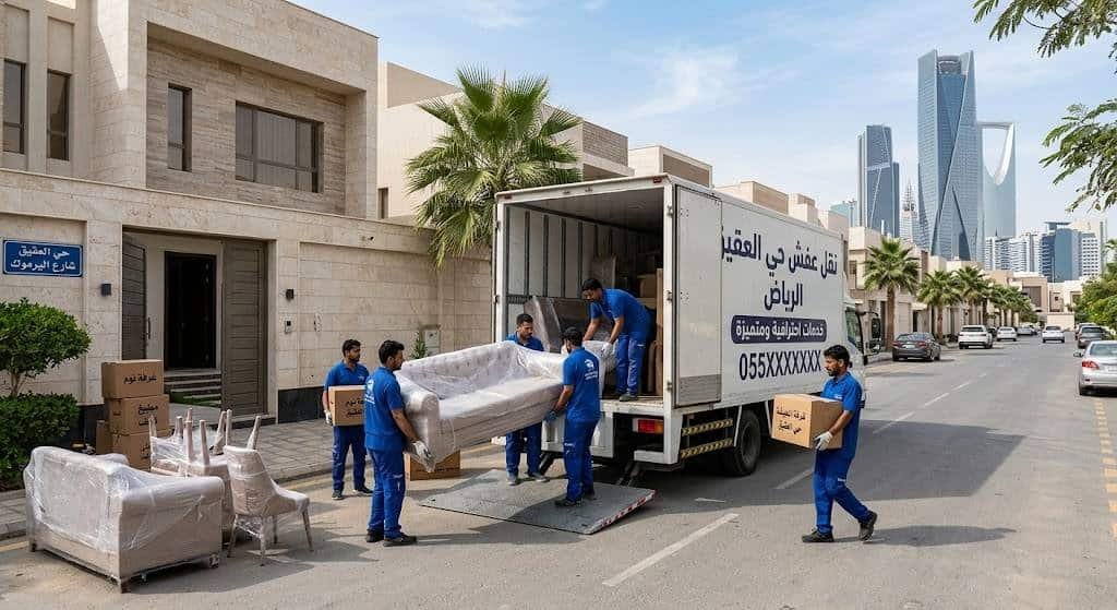 نقل عفش حي العقيق الرياض